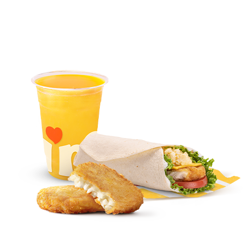 Combo Чикен Фреш Ролл\Хашбраун\Напиток